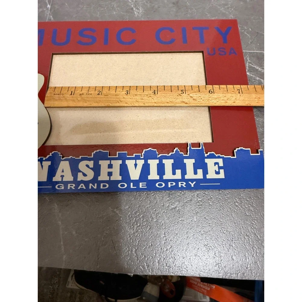 Nashville Music City USA Grand Ole Opry Picture Frame Collectible Souvenir 4 x 6
